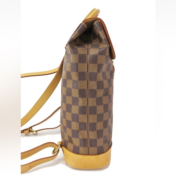 Louis Vuitton Brown and Tan Checkered Backpack - Picture 3 of 14